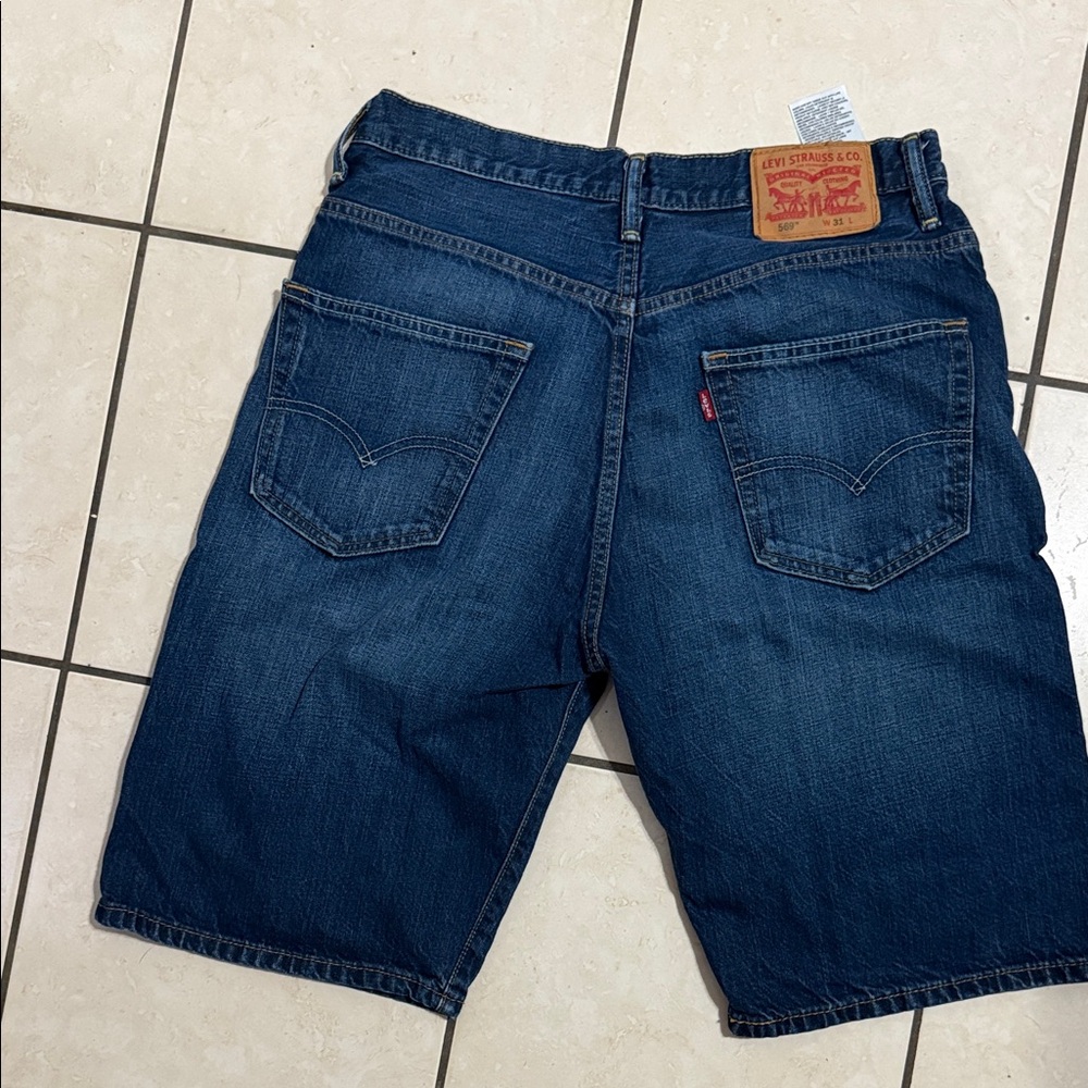 Levi's Dark Blue Jean Shorts for Men